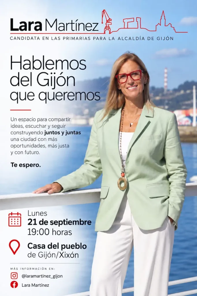 Acto de primarias de Lara Martinez